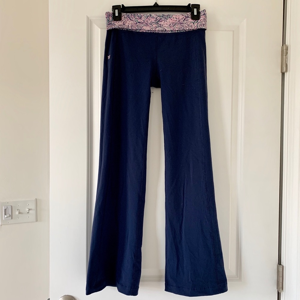 Lilly Pulitzer Foldover Waistband Yoga Pants- S